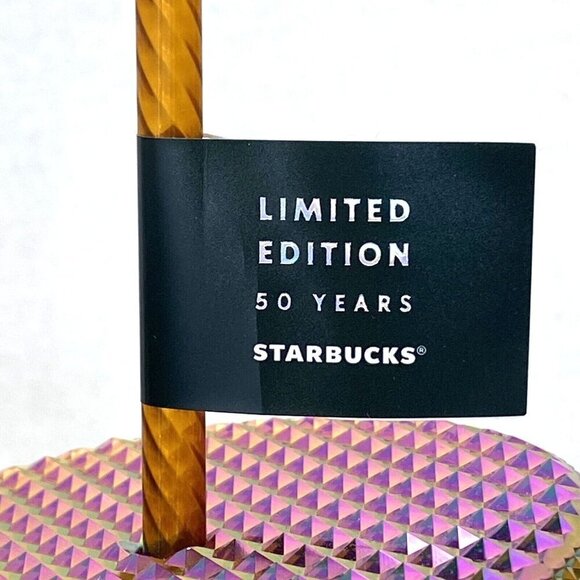 Starbucks 2021 Limited Edition 50 Years Copper Gold Studded 16 oz. Tumbler Cup - Picture 5 of 7